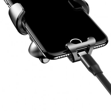 Gravitacinis laikiklis Baseus Phone Bracket Air Vent Holder skirtas 4-6 colių prietaisams juodas (Suyl-01) 11