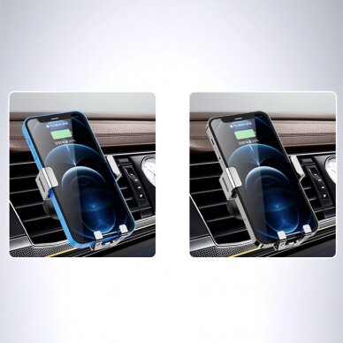 Gravity smartphone car holder, black air vent (YC12) 12