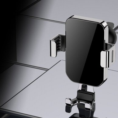 Gravity smartphone car holder, black air vent (YC12) 8