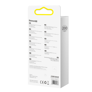 Greito Įkrovimo Kabelis Baseus crystal shine series USB Type A į USB Type C 100W 2m Juodas (CAJY000501) 5