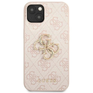 Guess 4G Big Metal Logo Dėklas skirtas iPhone 13 / 14 / 15 6.1&quot; - Rožinis 2