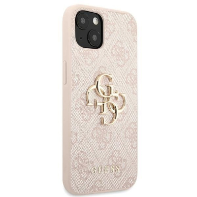 Guess 4G Big Metal Logo Dėklas skirtas iPhone 13 / 14 / 15 6.1&quot; - Rožinis 3
