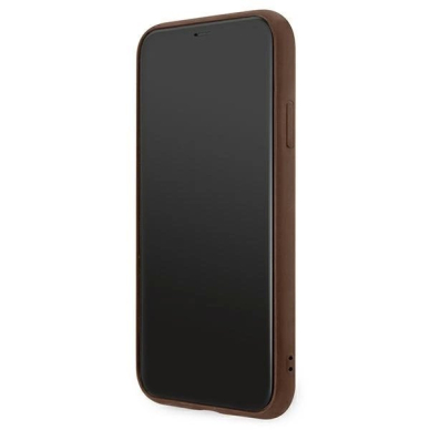Guess 4G Metal GOLD LOGO Dėklas skirtas iPhone 11 / Xr 6.1&quot; - Rudas 4