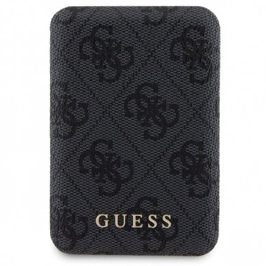 Guess 4G Metal Logo Dėklas set iPhone 14 Pro + 5000mAh MagSafe power bank - Juodas 7