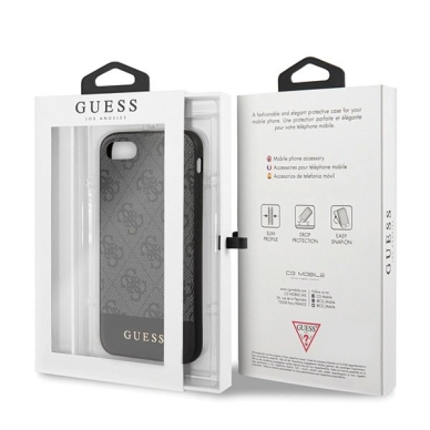 Guess 4G Stripe Collection Dėklas skirtas iPhone 7 / 8 / SE 2020 / SE 2022 - Pilkas 6