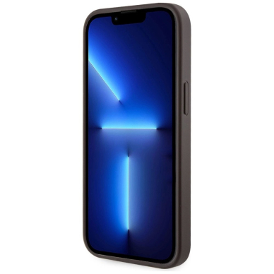 Guess 4G Stripes Dėklas with Magsafe Piniginės tipo skirtas iPhone 15 Rudas 2