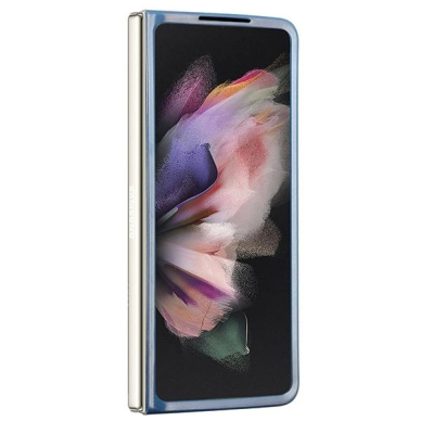 Guess 4G Triangle Strass Dėklas skirtas Samsung Galaxy Z Fold 5 - Mėlynas 2