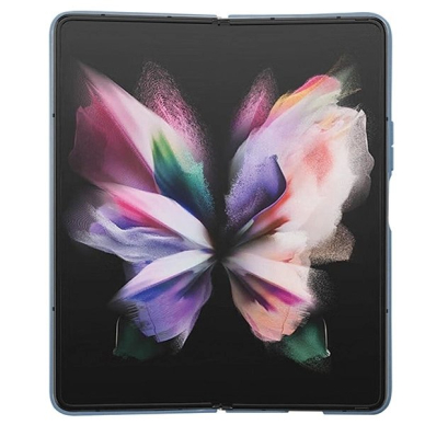 Guess 4G Triangle Strass Dėklas skirtas Samsung Galaxy Z Fold 5 - Mėlynas 5