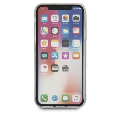 Guess Flower Desire Raudonas Rose iPhone X Dėklas - Permatomas 7