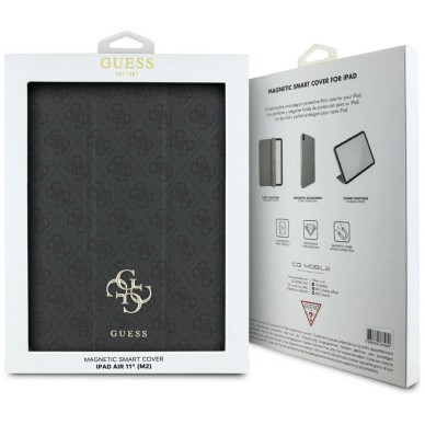 Guess GUFC11RM24PS4SGK iPad Air 11&quot; 2024 Juodas/Juodas Magnetinis 4G Big Logo 5
