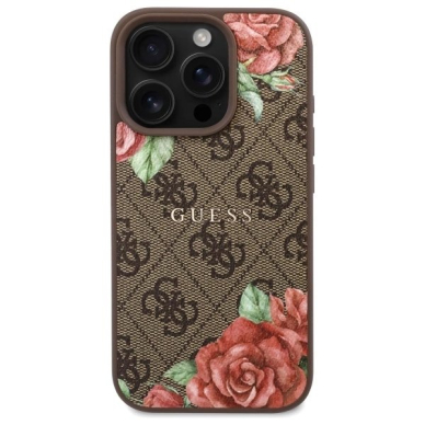 Guess GUHMP16XP4ROPEMCW iPhone 16 Pro Max 6.9&quot; Rudas/Rudas hardcase 4G Flowers Print MagSafe 2