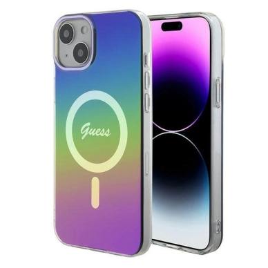 Guess IML Iridescent MagSafe Dėklas skirtas iPhone 15 / 14 / 13 6.1&quot; - multicolor