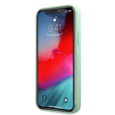 Guess Metal Logo Script Dėklas skirtas iPhone 12 Pro Max 6.7&quot; - Žalias 4