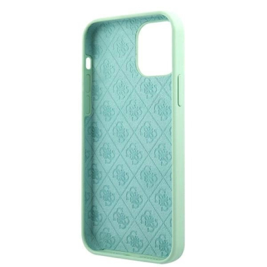 Guess Metal Logo Script Dėklas skirtas iPhone 12 Pro Max 6.7&quot; - Žalias 6