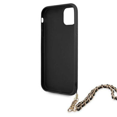 Guess Saffiano Chain Dėklas skirtas iPhone 11 6.1&quot; / Xr - Juodas 6
