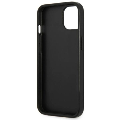 Guess SaffianoTriangle Logo Dėklas skirtas iPhone 13 / 14 / 15 6.1&quot; - Sidabrinis 6