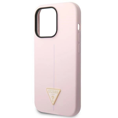 Guess Silikoninis Triangle iPhone 14 Pro 6.1&quot; Dėklas - Violetinis 5