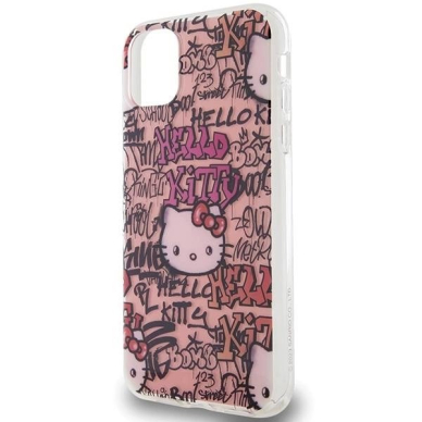 Hello Kitty Dėklas IML Tags GraffitiiPhone 11 / Xr - Rožinis 5