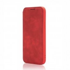 Huawei P30 lite atverčiamas dėklas SMART VINTAGE raudonas