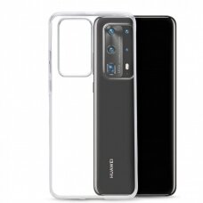 Huawei P40 Pro dėklas Ultra Clear 0.5 mm silkoninis permatomas