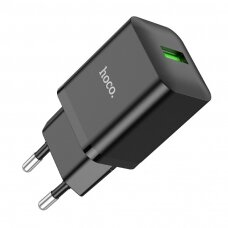 Įkroviklis buitinis Hoco N26 USB-A Quick Charge 3.0 18W juodas