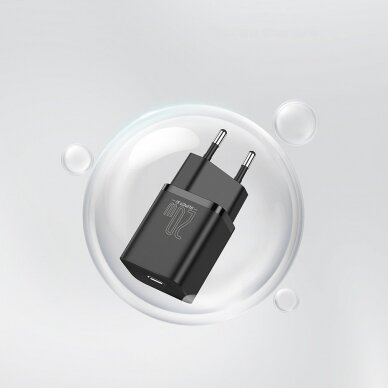Akcija! Įkroviklis Baseus Super 20 W USB Type C - Lightning 1 m Baltas (TZCCSUP-B02) 14
