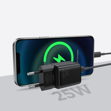 Įkroviklis Joyroom Small Fast USB Type C PD 25W EU Plug Juodas (L-P251) 11