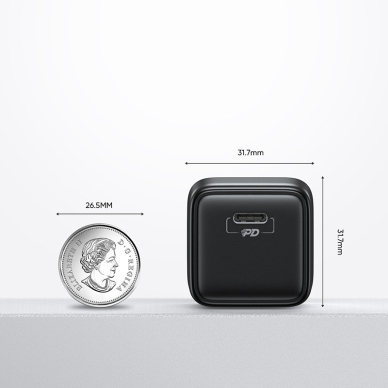 Įkroviklis Joyroom Small Fast USB Type C PD 25W EU Plug Juodas (L-P251) 2