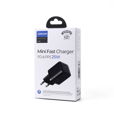 Įkroviklis Joyroom Small Fast USB Type C PD 25W EU Plug Juodas (L-P251) 4