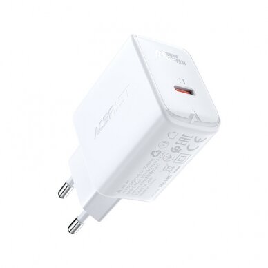 Įkrovimo blokelis Acefast USB Type C 20W juodas (A1 EU) 3