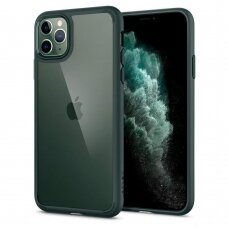 Iphone 11 pro dėklas Spigen Ultra Hybrid Tamsiai žalias