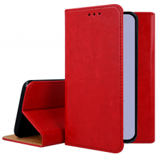 Xiaomi 11T/11T Pro ATVERČIAMAS DĖKLAS BOOK SPECIAL TIKRA ODA raudonas
