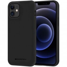 iphone 12 pro max Dėklas Mercury Goospery "Soft jelly case"  juodas