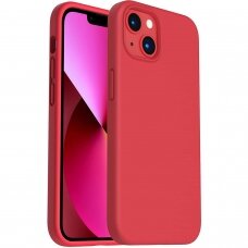 iphone 13 dėklas silicone cover silikonas raudonas