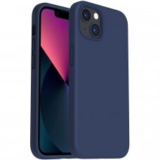 iphone 13 mini dėklas silicone cover silikonas tamsiai mėlynas