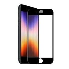 Akcija! Iphone 7 / 8 / SE 2020 / SE 2022 ekrano Apsauginis grūdintas stikliukas 5D Full Glue juodais kraštais