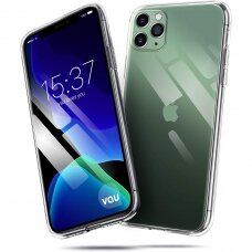 Akcija! iphone 11 DĖKLAS X-LEVEL ANTISLIP 0,78 MM SILIKONINIS SKAIDRUS