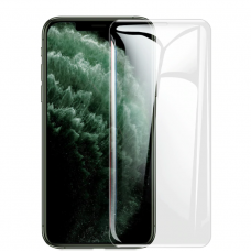 iPhone 11 lenktas skaidrus 5D grūdintas apsauginis stiklas UV glue