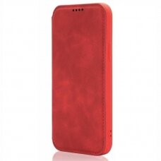 Huawei P50 Pro atverčiamas dėklas SMART VINTAGE raudonas