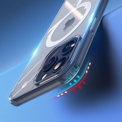 iPhone 15 Pro Case su MagSafe Dux Ducis Clin - Permatomas 8