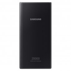 Išorinė baterija Power Bank Samsung EB-P5300XJEGEU Quick Charge 25W USB + USB Type-C 20000mAh pilka