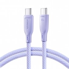 Joyroom Multi-Color Series SA34-CC3 USB-C / USB-C Cable 60W Fast Transfer 1m - Purple