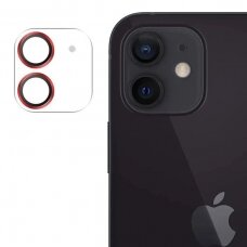 Iphone 12 / 12 Pro Joyroom Shining Series apsauginis kameros stiklas  Raudonas (JR-PF687)