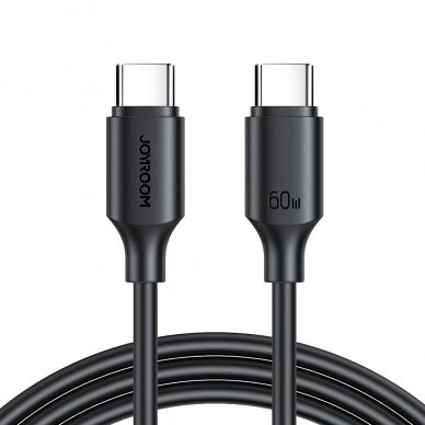 Joyroom cable USB-C - USB-C 480Mb / s 60W 1m black (S-CC060A9) 1