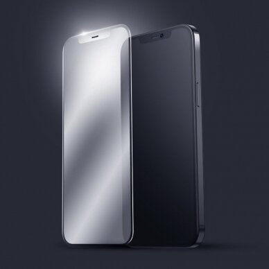 Iphone 12 Mini Joyroom Knight Series 2,5D full screen gaming apsauginis stiklas  juodais kraštais (JR-PF625) 1