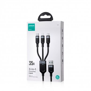 Joyroom Multi-Use Series 3-in-1 cable S-1T3018A18 Lightning USB-C micro USB 1.2m - black 4
