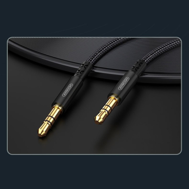 Joyroom stereo audio AUX Kabelis 3,5 mm 1 m Juodas (SY-10A1) 10