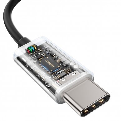 Joyroom TYPE-C Series JR-EC07 USB-C in-ear ausinės metal - Juodas 3