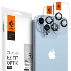 Iphone 14 Plus Kameros apsauga Spigen OPTIK.TR 2-PACK IPHONE 14/14 PLUS Juoda