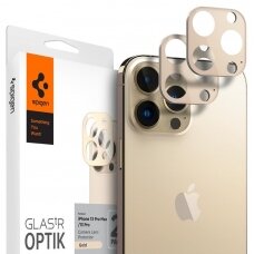 Iphone 13 Pro Max Kameros Apsauga SPIGEN OPTIK.TR CAMERA PROTECTOR 2-pakuotės IPHONE 13 PRO / 13 PRO MAX Auksinė